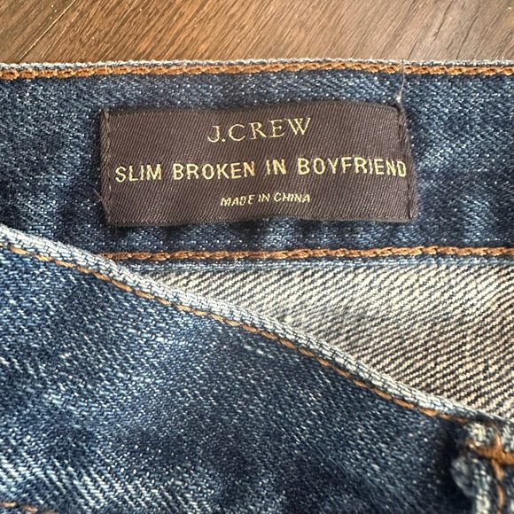 J Crew Slim Broken-In Boyfriend Jeans - Picture 3 of 5